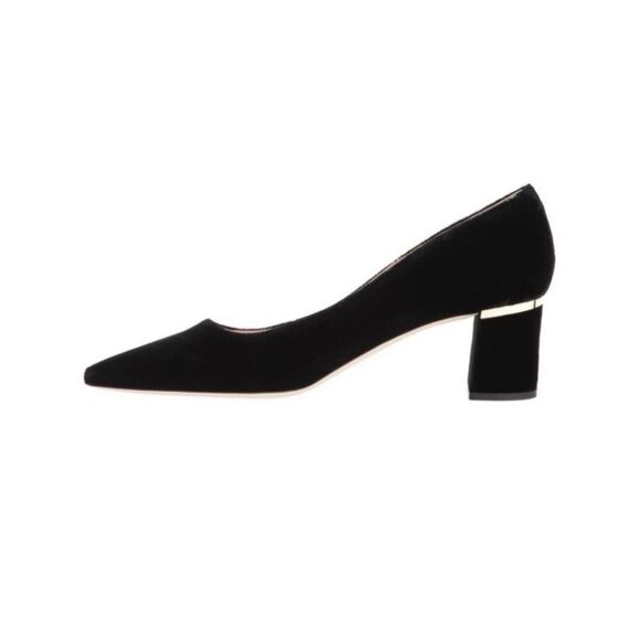 kate spade new york Women's 9 1/2 Dolores Too Suede Block Heel Pumps - Picture 3 of 16